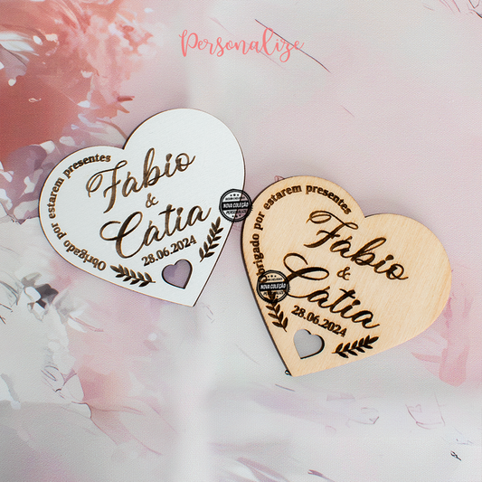 Iman coração lembrança de casamento "Coração"