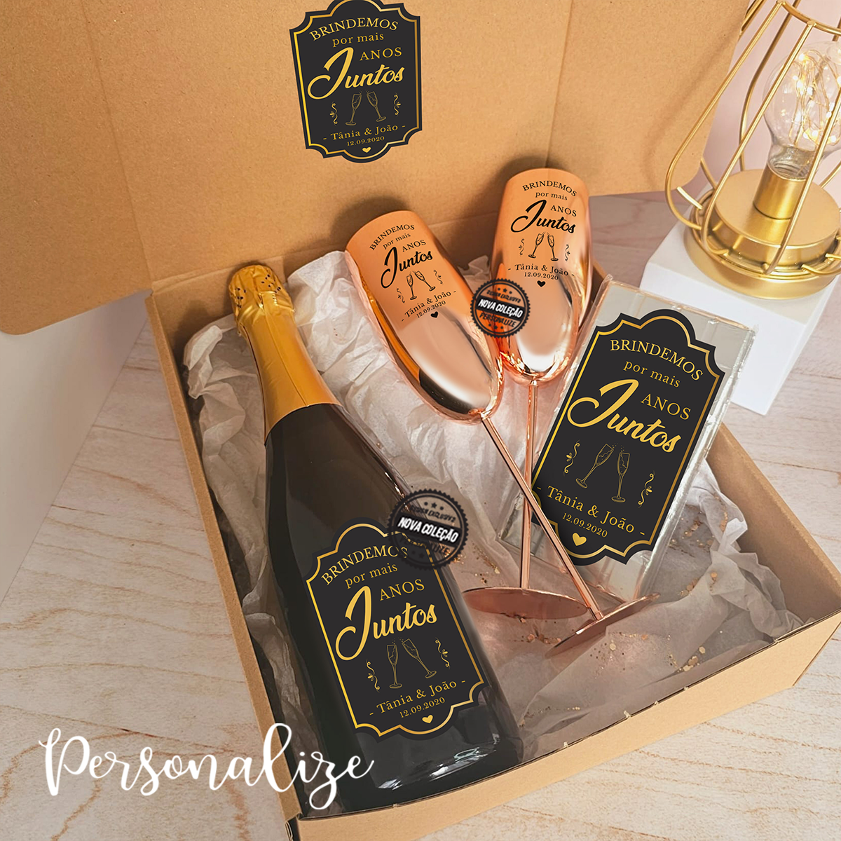 Kit "Brindemos por mais anos juntos"