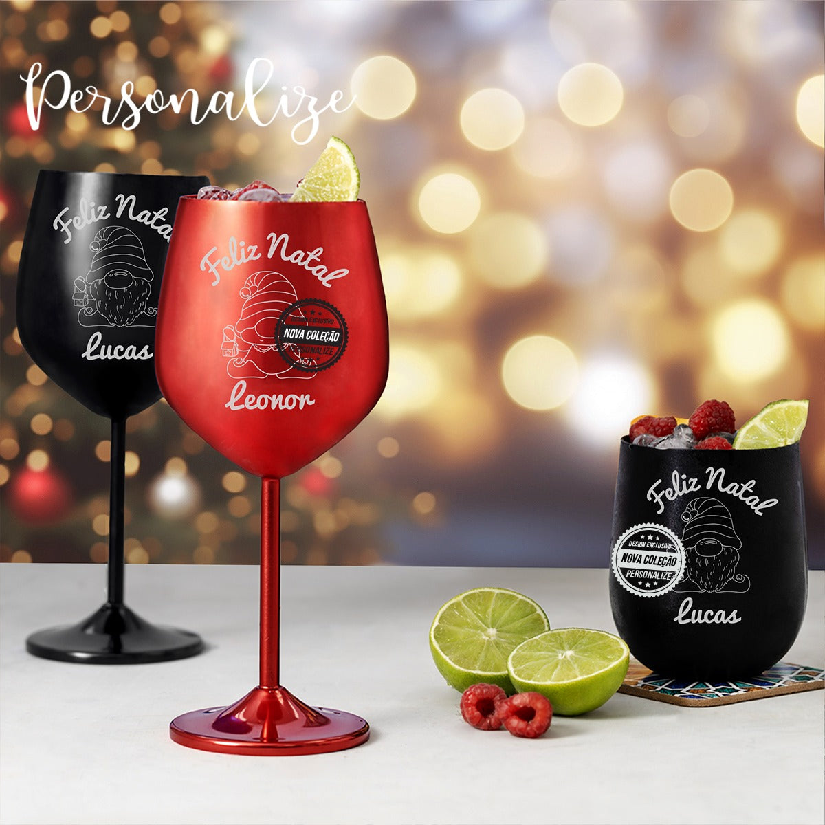 Individual de mesa com nomes Gnomos "