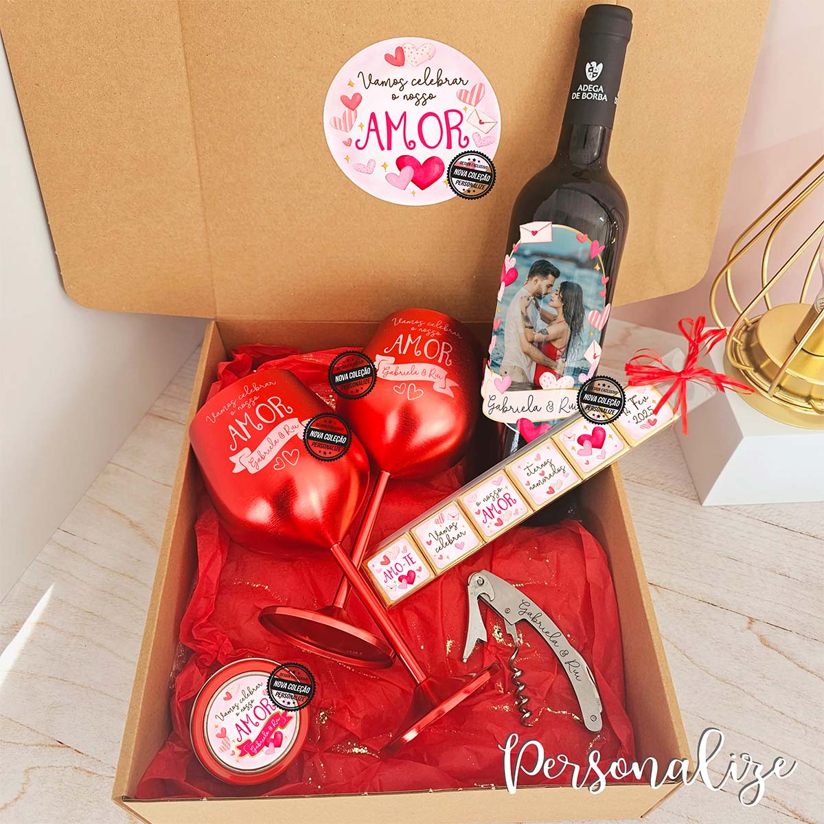 Kit " Vamos celebrar o nosso Amor..."