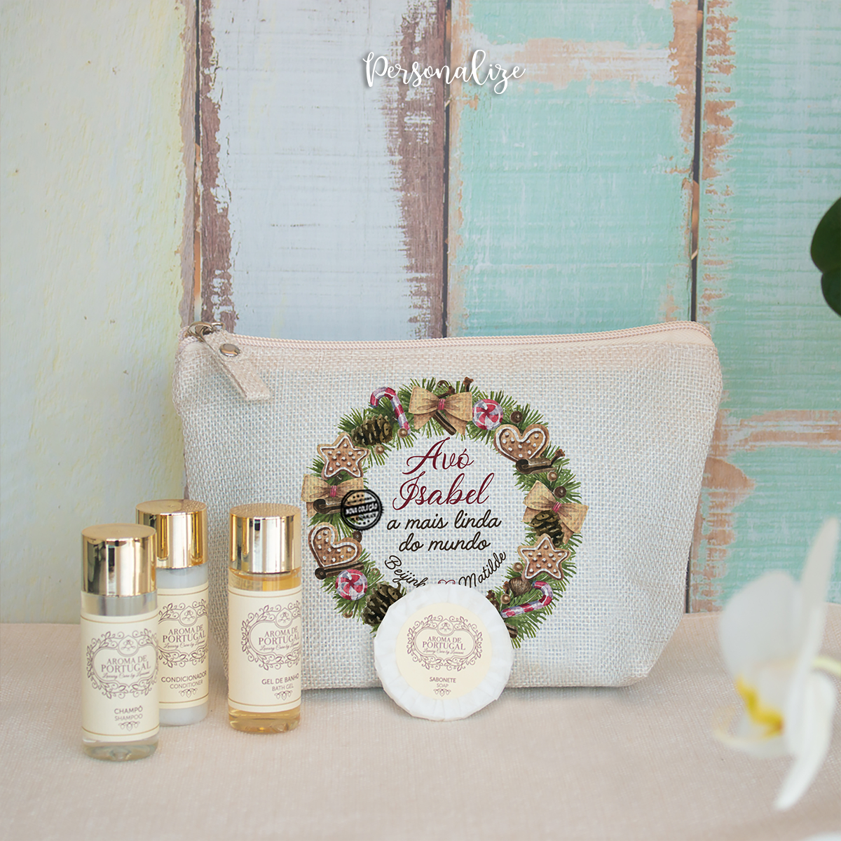 Bolsa de cosméticos de Natal "Grinalda"