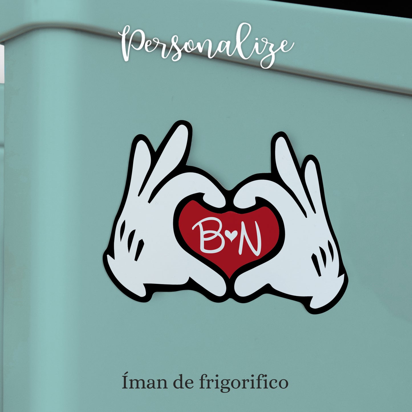 Íman de frigorifico " Mãos Minnie e Mickey "