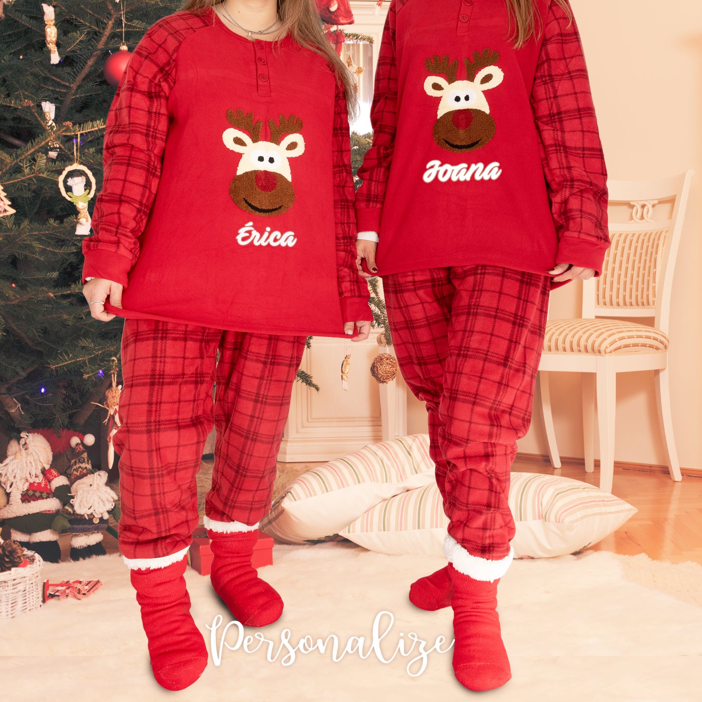 Pijama de natal polar " Nomes "