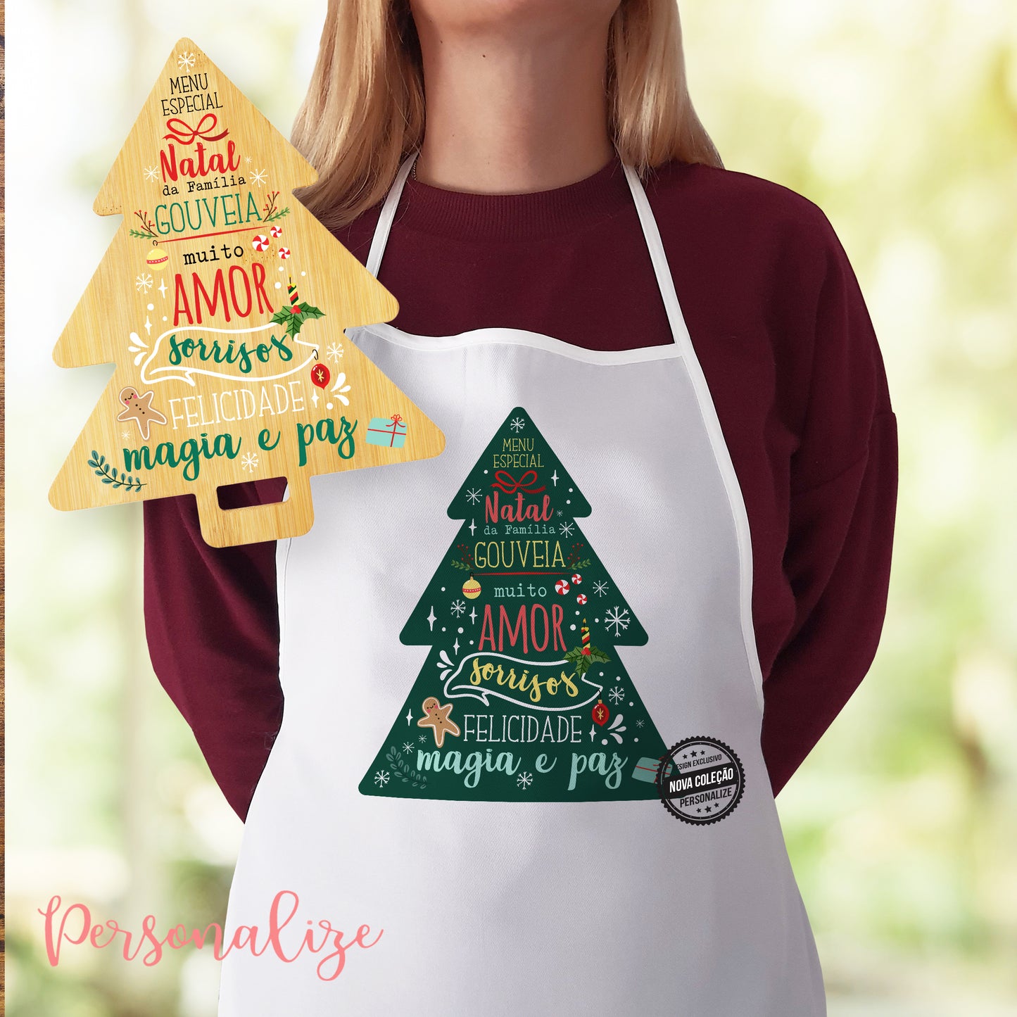 Tábua e / ou Avental " árvore de Natal"