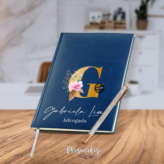 Agenda semanal floral "Inicial"