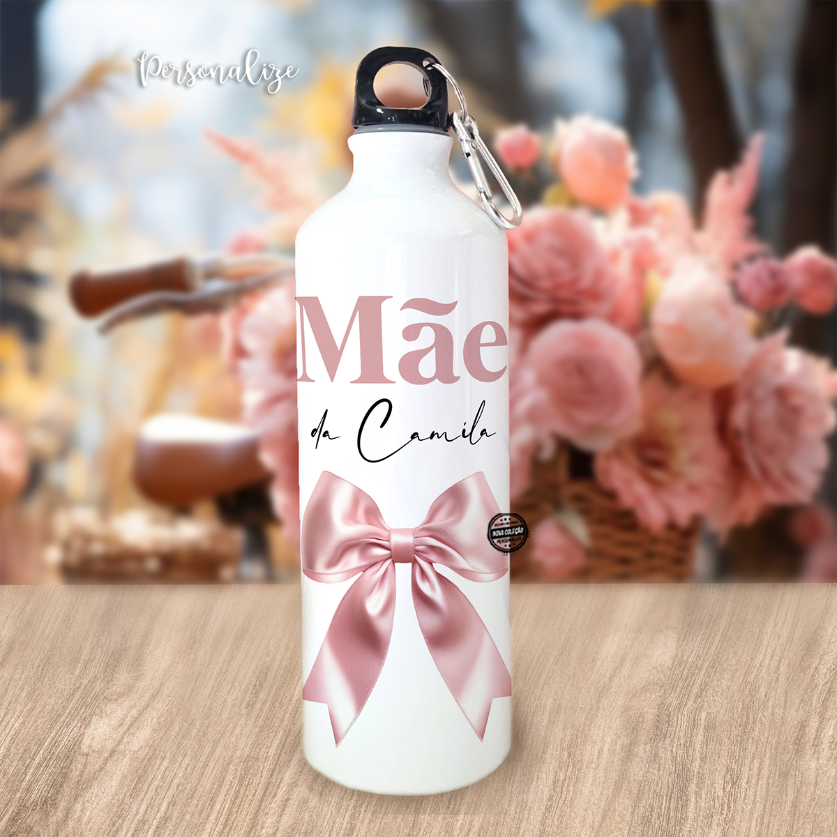 Garrafa laço "Mãe"