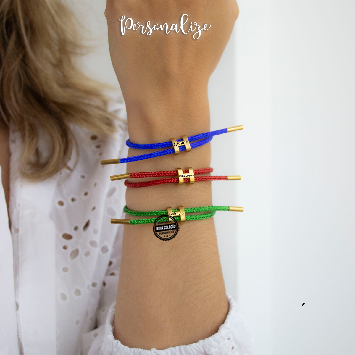 Pulseira ajustável "nome"