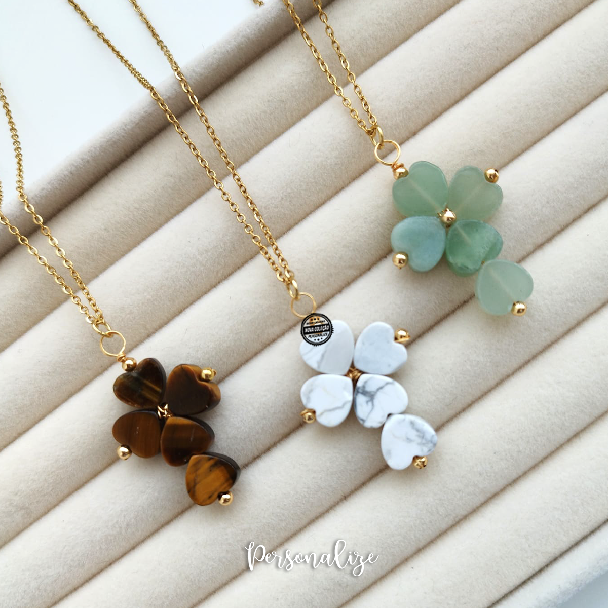 Conjunto turquesa "Boa sorte"