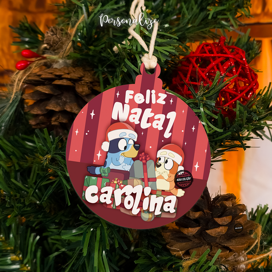 Pendente de natal "Bluey"