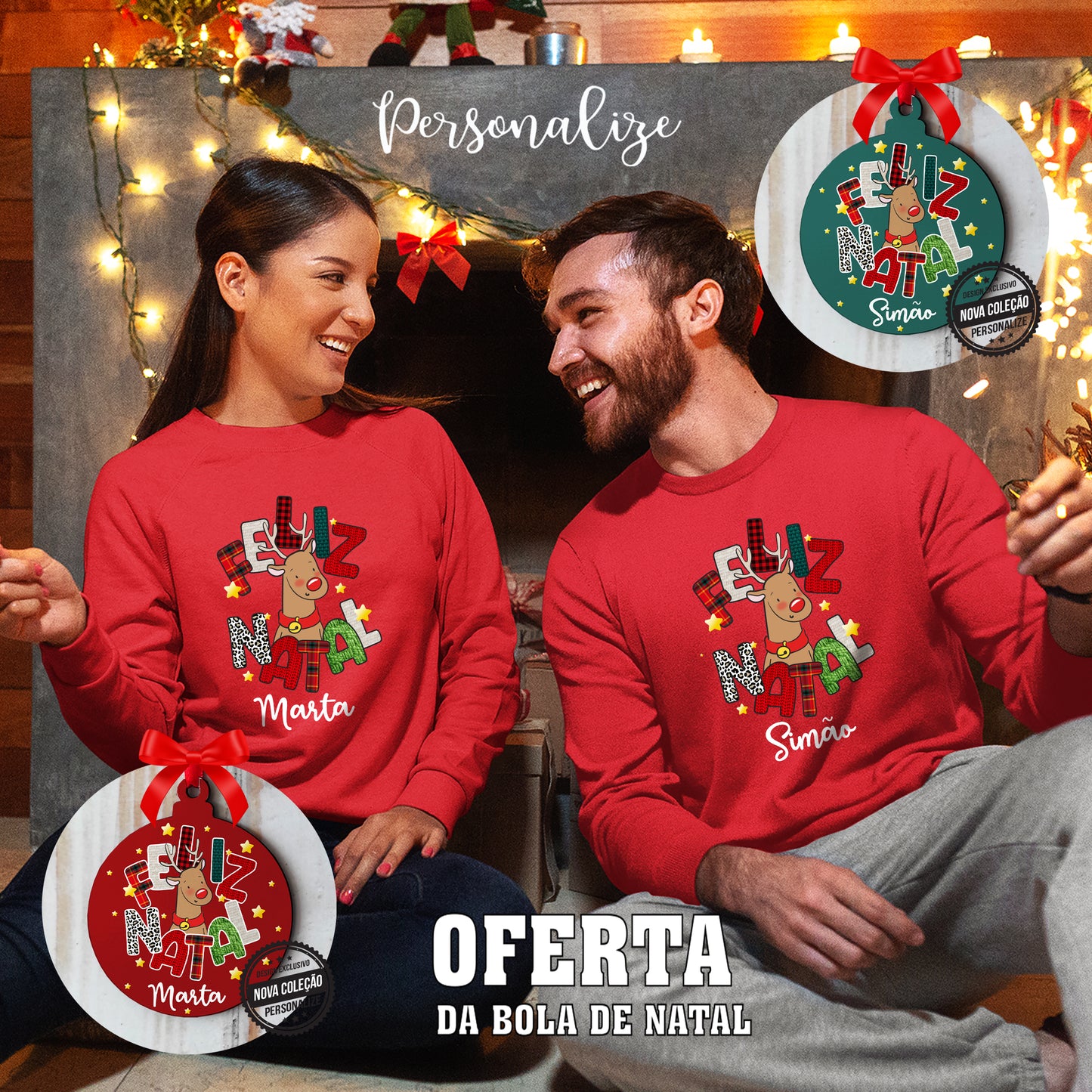 Sweat rena com OFERTA DE BOLA DE NATAL