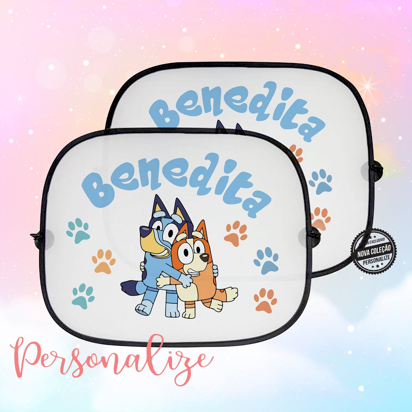 Conjunto tapa-sol " Bluey"