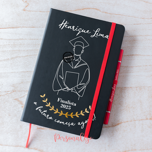 Bloco e caneta/lápis infinito "Finalista"