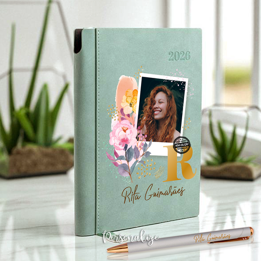 Agenda A5 2026 camurça "Fotografia"