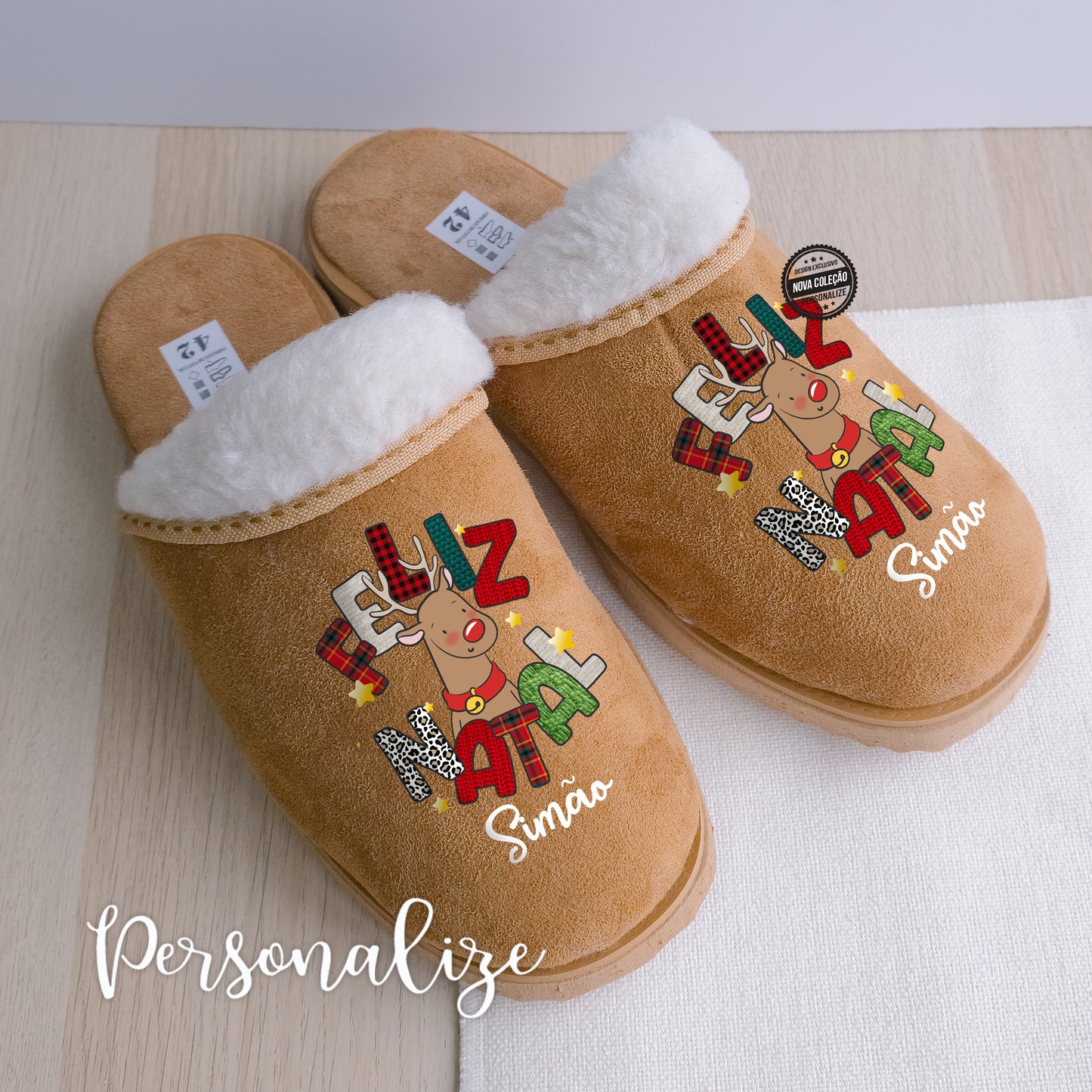 Chinelo " Feliz natal"