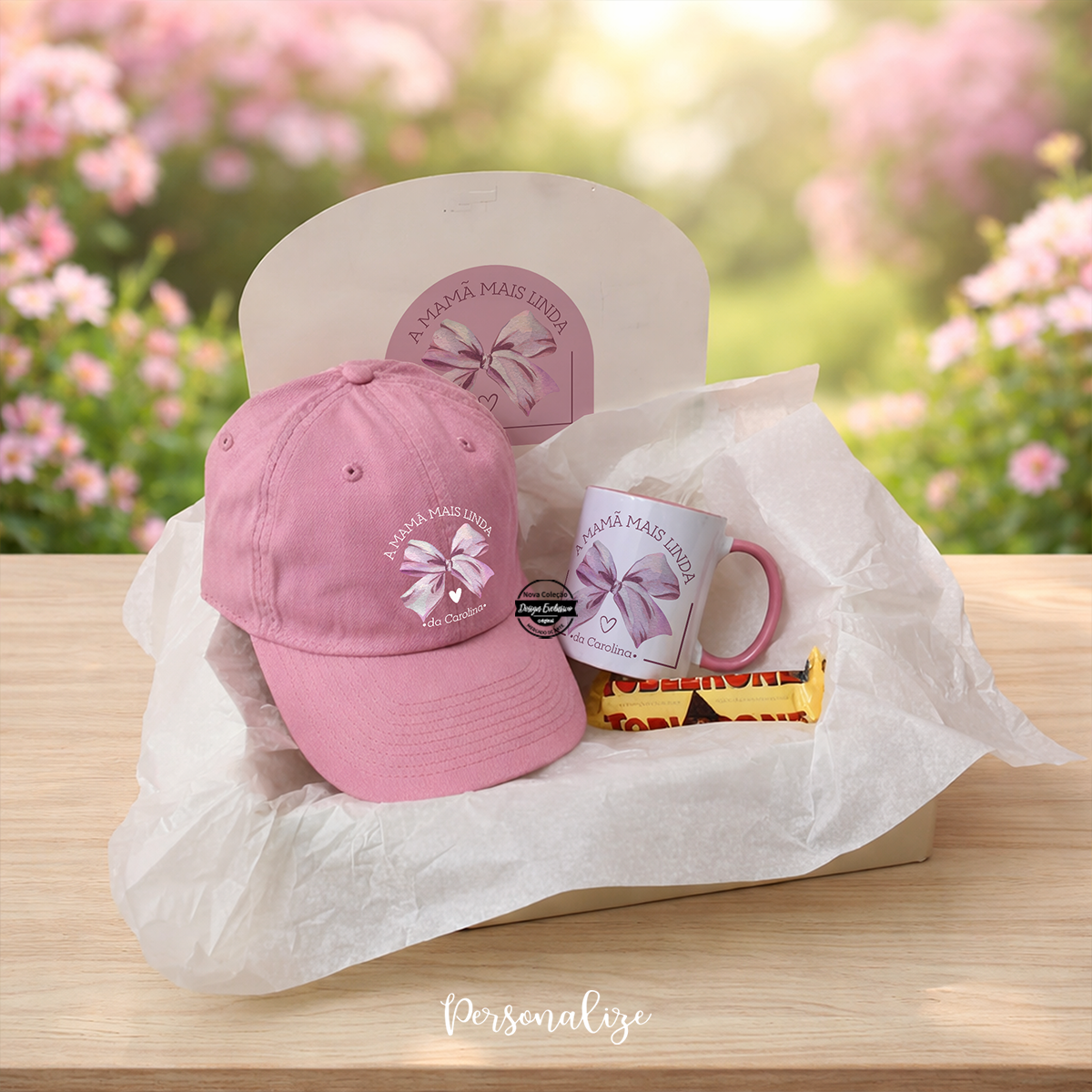 Kit laço "A mamã mais linda"