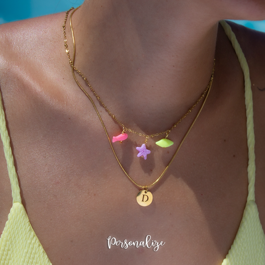 Fio duplo colorido "Inicial"