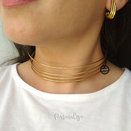 Gargantilha e/ou brincos "Elegance"