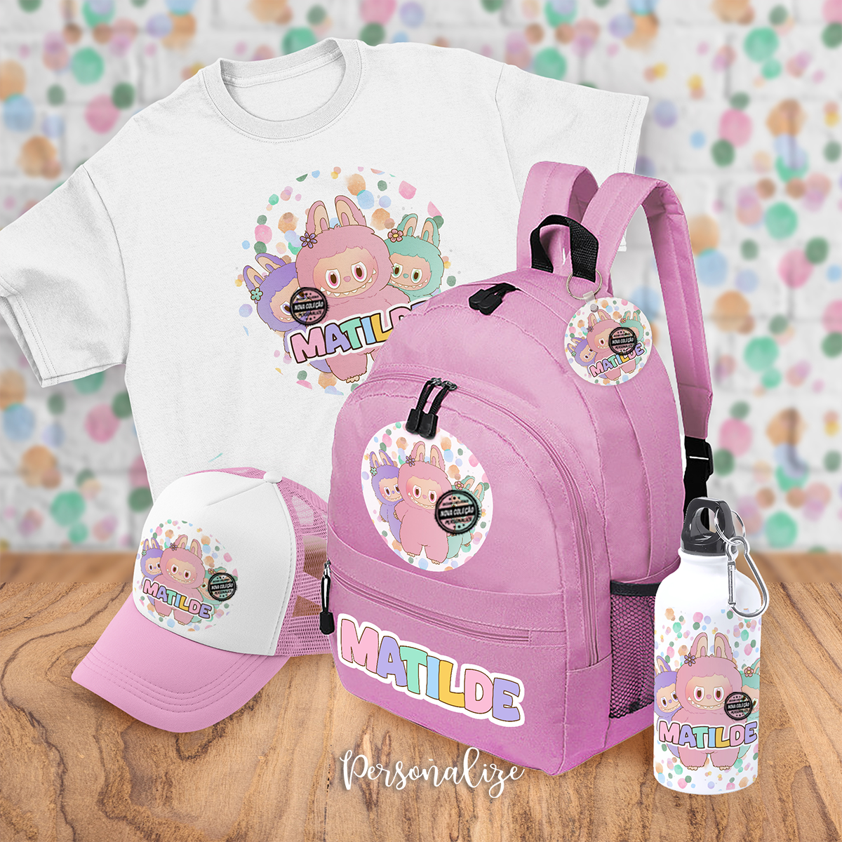 Conjunto regresso às aulas "Labubu"