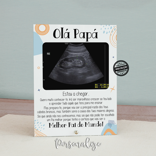 Moldura Papá "Ecografia"