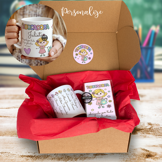 kit flores educadora "Obrigada..."