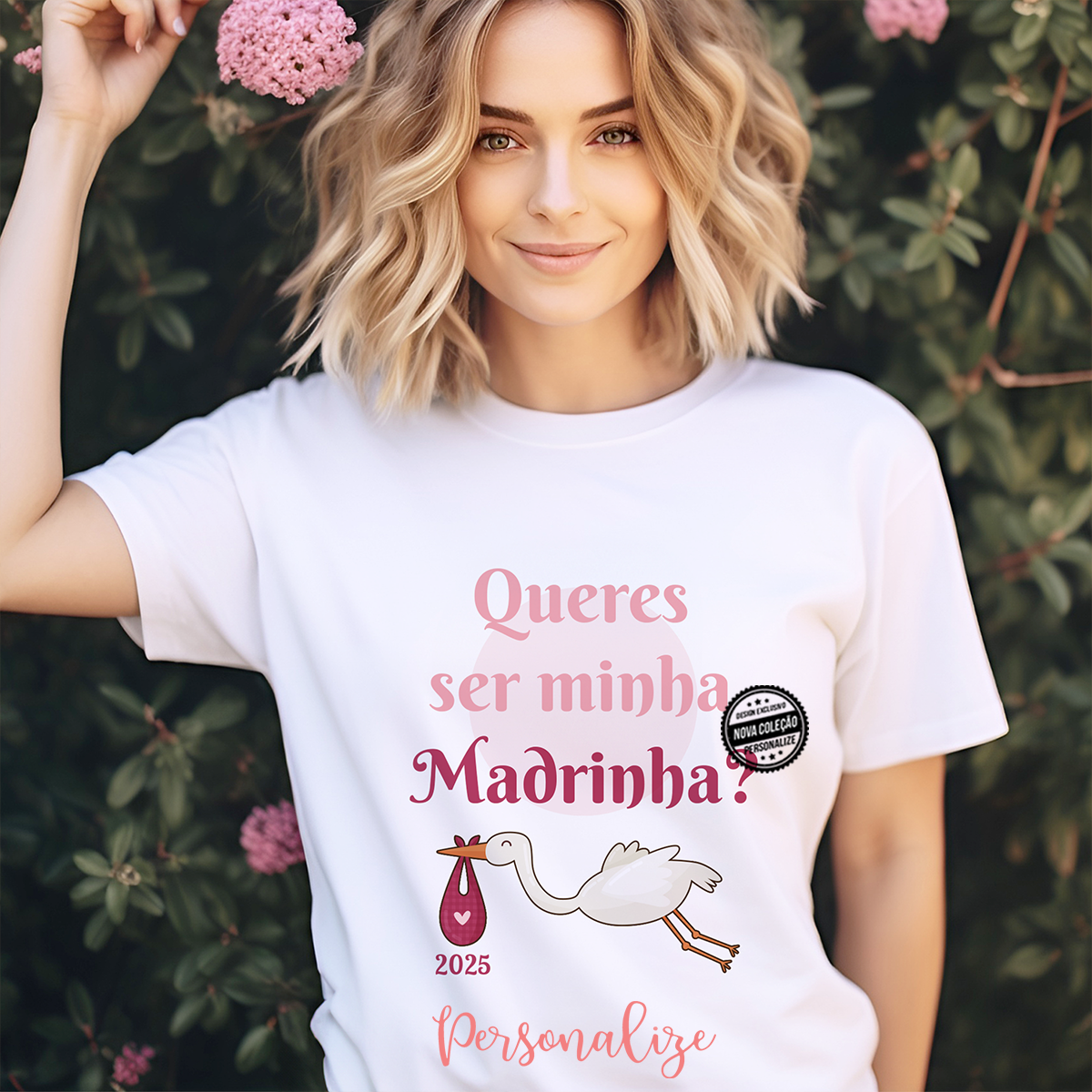 T-shirt "Queres ser minha madrinha"