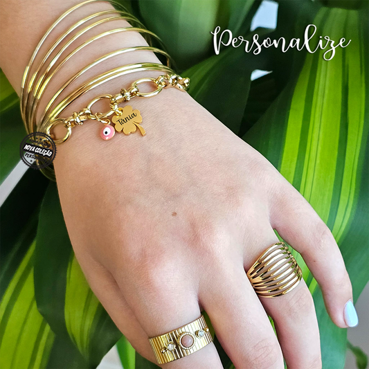 Pulseira 7 escravas ou pulseira trevo