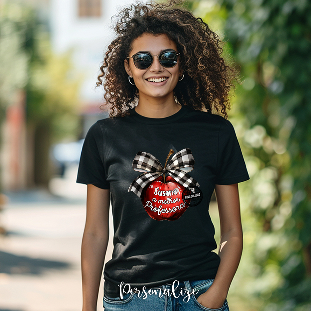 T-shirt maçã "Professora"