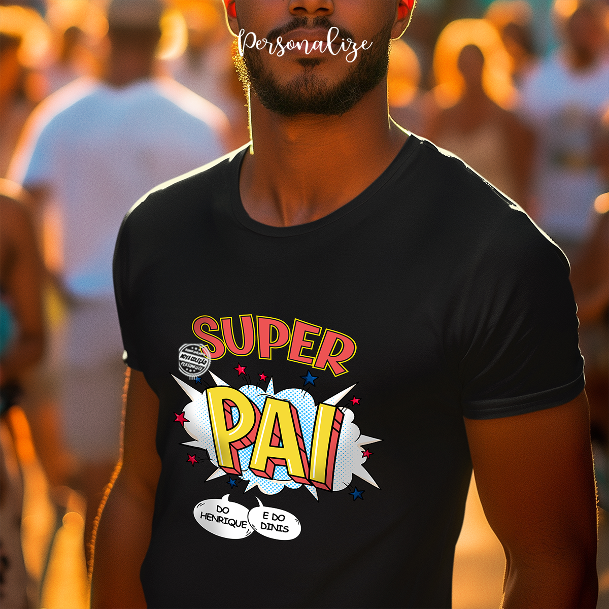 T-shirt BD "Super pai"