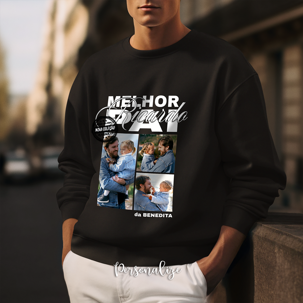 Sweat fotografias "Melhor Pai"