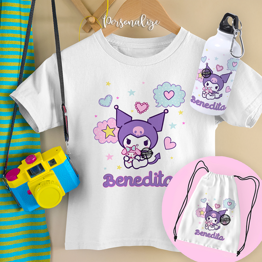 Kit regresso às aulas "Kuromi"