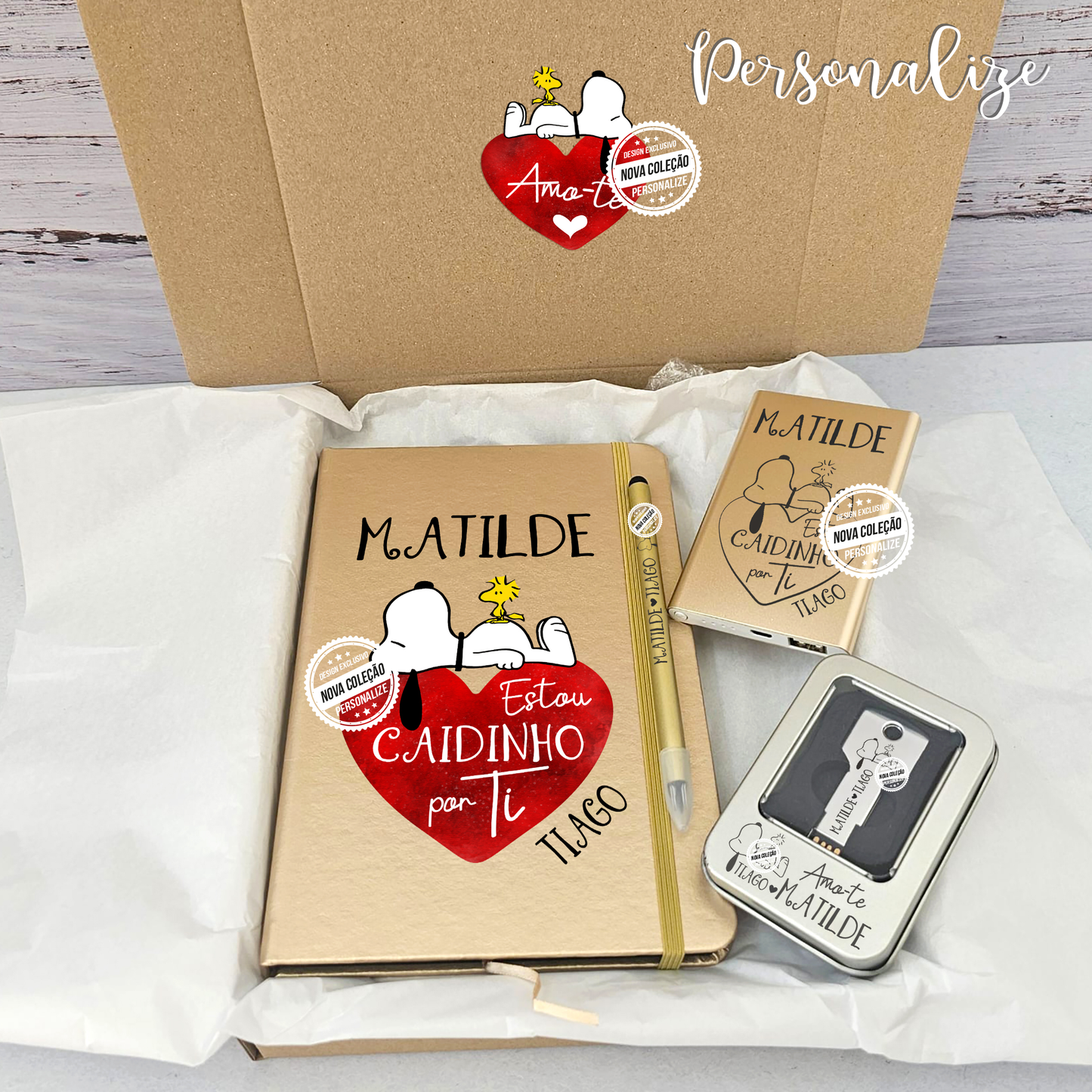 Kit namorados "Snoopy"