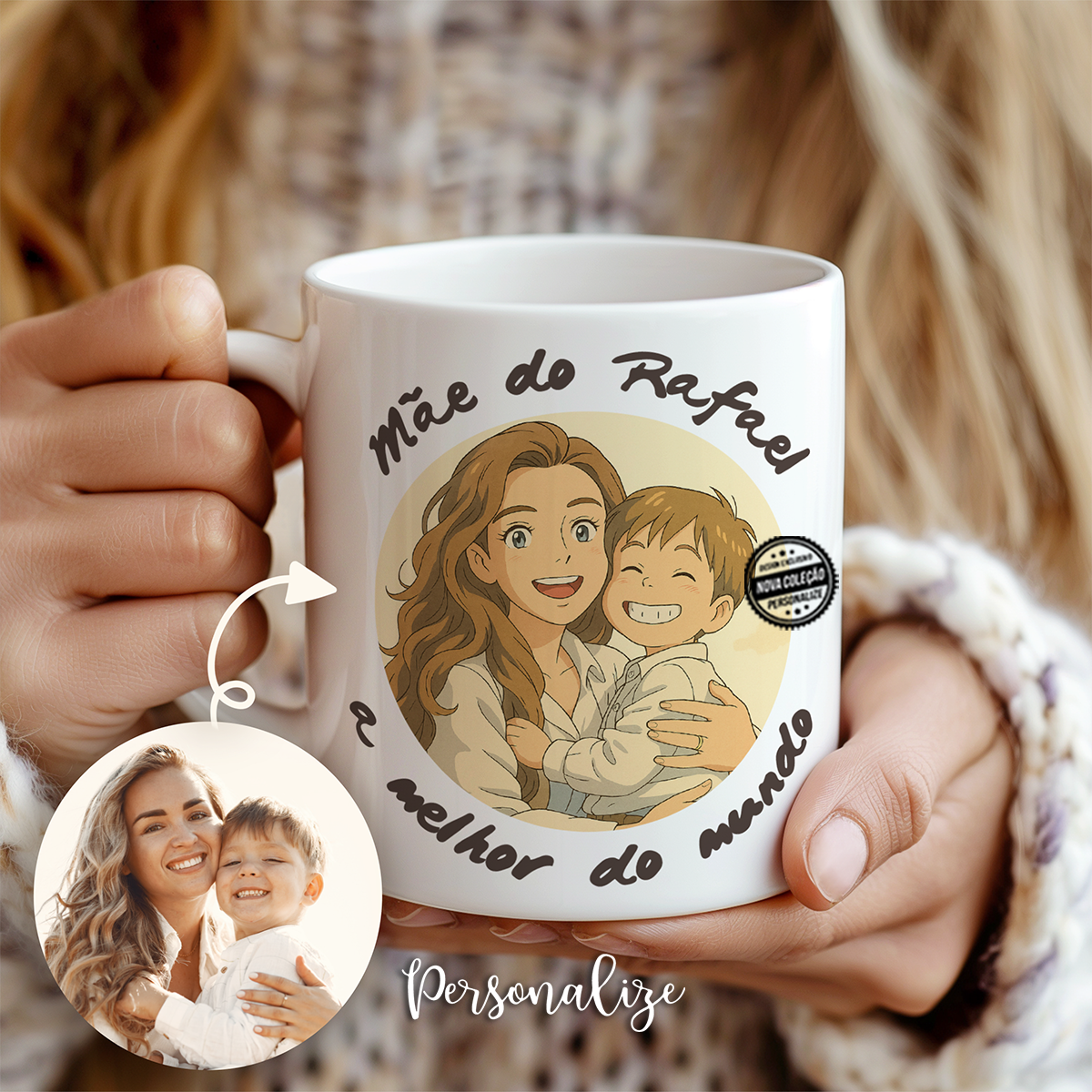 Caneca com fotografia estilo Studio Ghibli