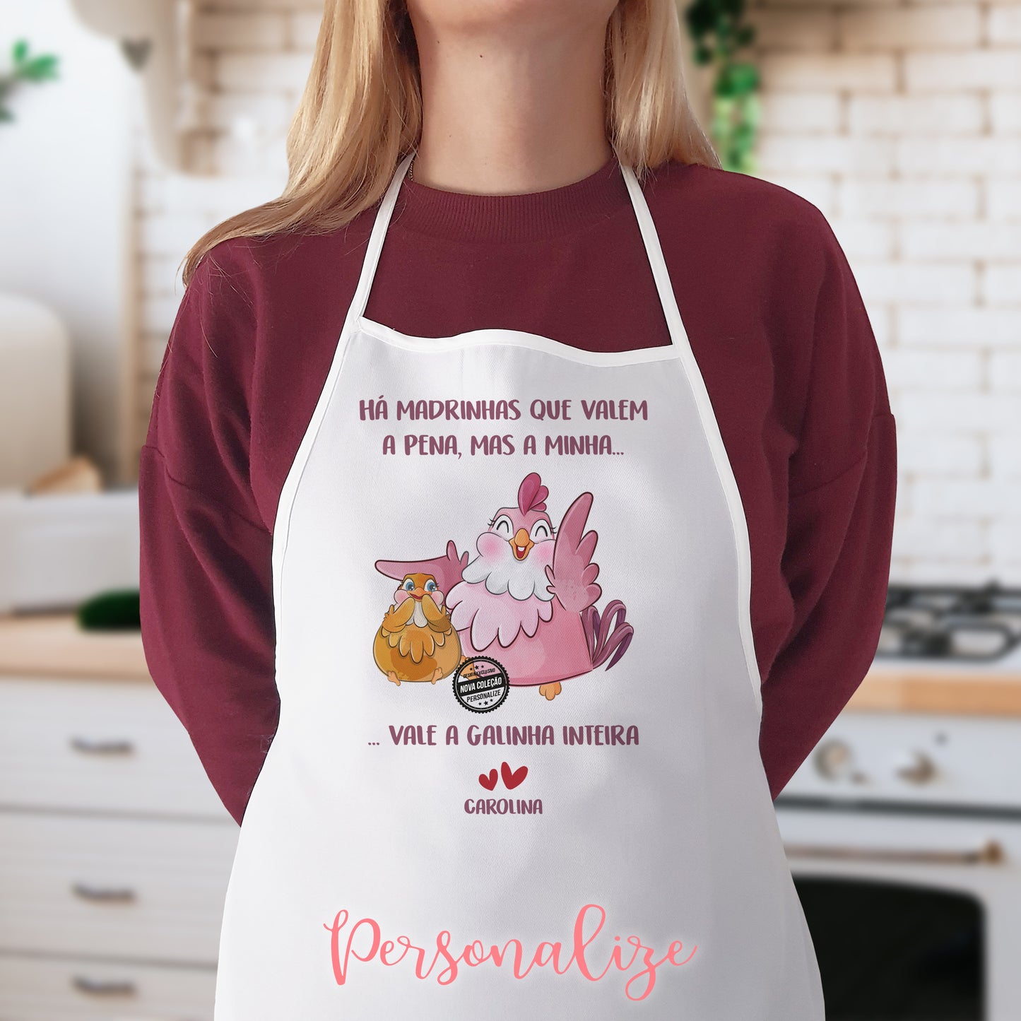 Avental "Há madrinhas que valem a pena..."