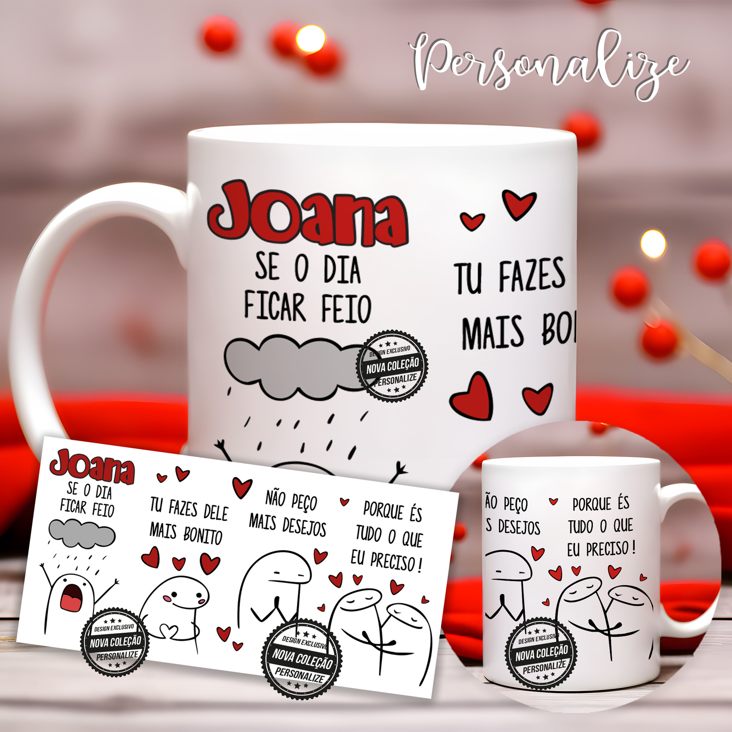 Caneca Flork "Se o dia ficar feio..."