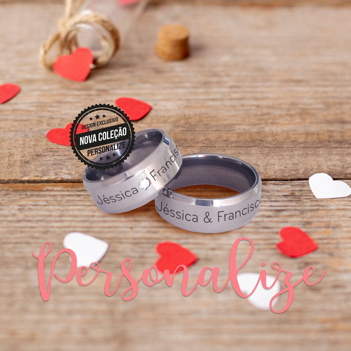 Aliança "Jéssica&Francisco"