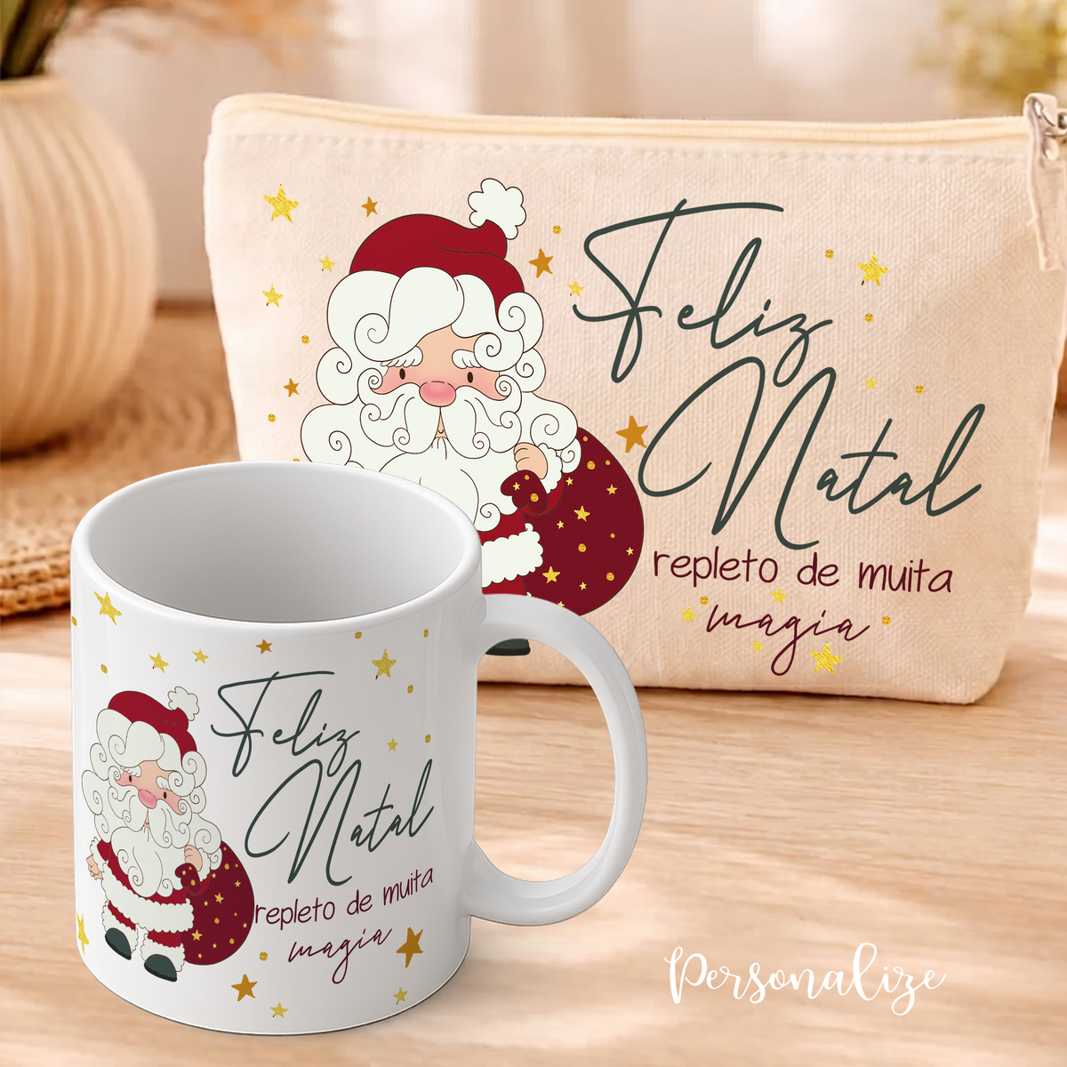 🎄✨ Neste Natal, oferece magia em cada detalhe! ❤️
Há presentes que são muito mais do que presentes… são feitos a pensar em alguém especial! 🎁
Conjunto bolsa 100% algodão + caneca Pai Natal "Magia do Natal". Personalize com pequena frase e/ou nome que desejar. 