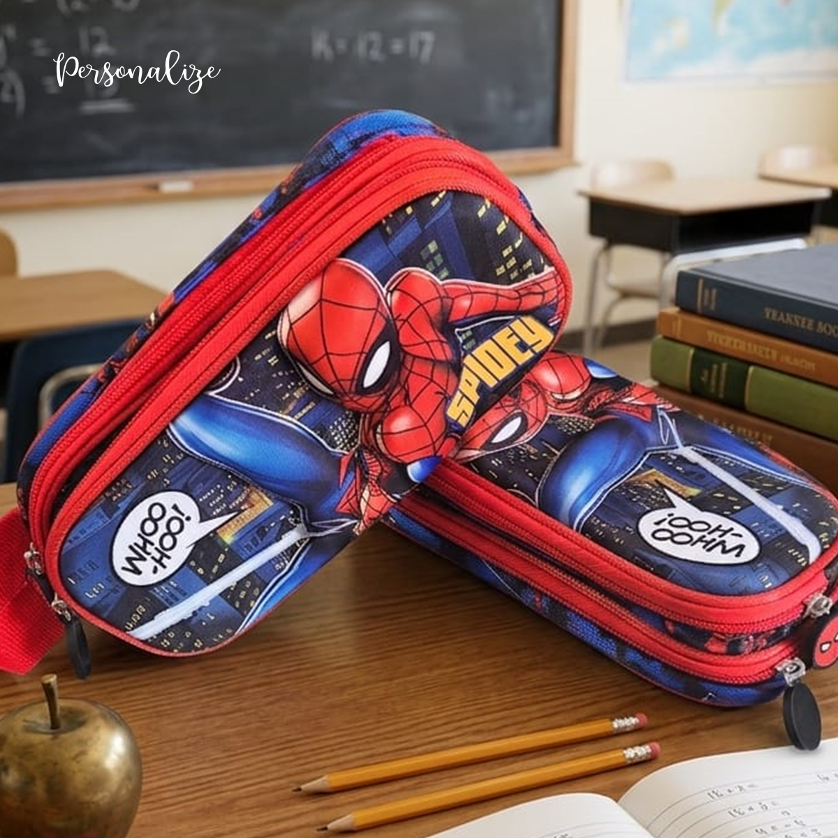 Fãs do Homem aranha!
Temos e estojo perfeito para os mais pequenos levarem para a escola!
Com a sua personagem preferida "Homem Aranha" este estojo vai fazer as delícias de qualquer criança! 🌟
🎁 Surpreende com um presente útil e cheio de magia da Disney!