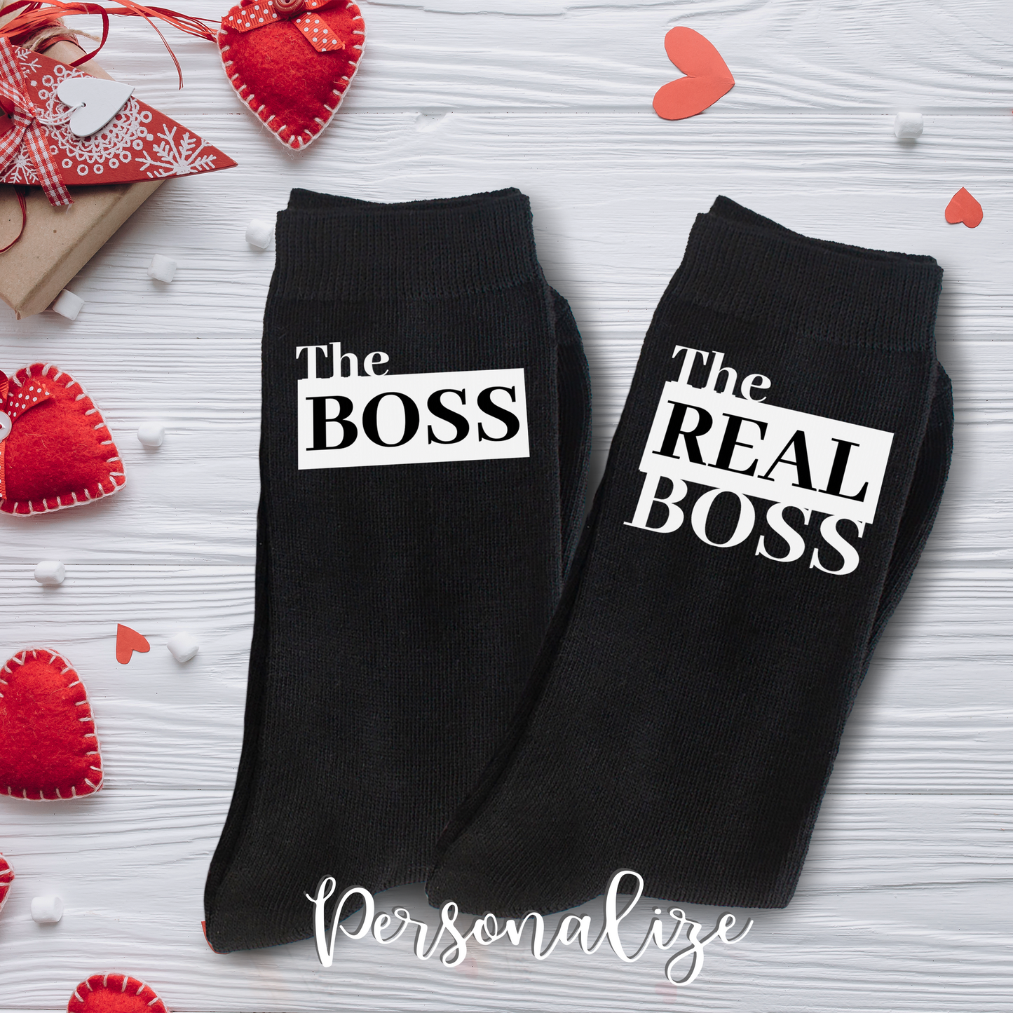 Conjunto de meias "The Boss / The Real Boss"