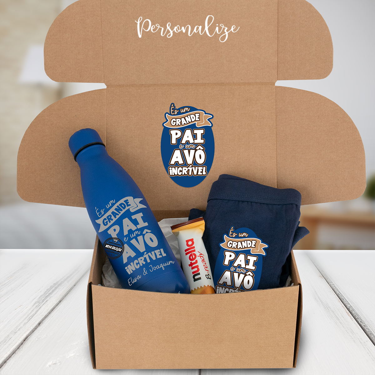 Kit "És um grande pai e um avô incrível"