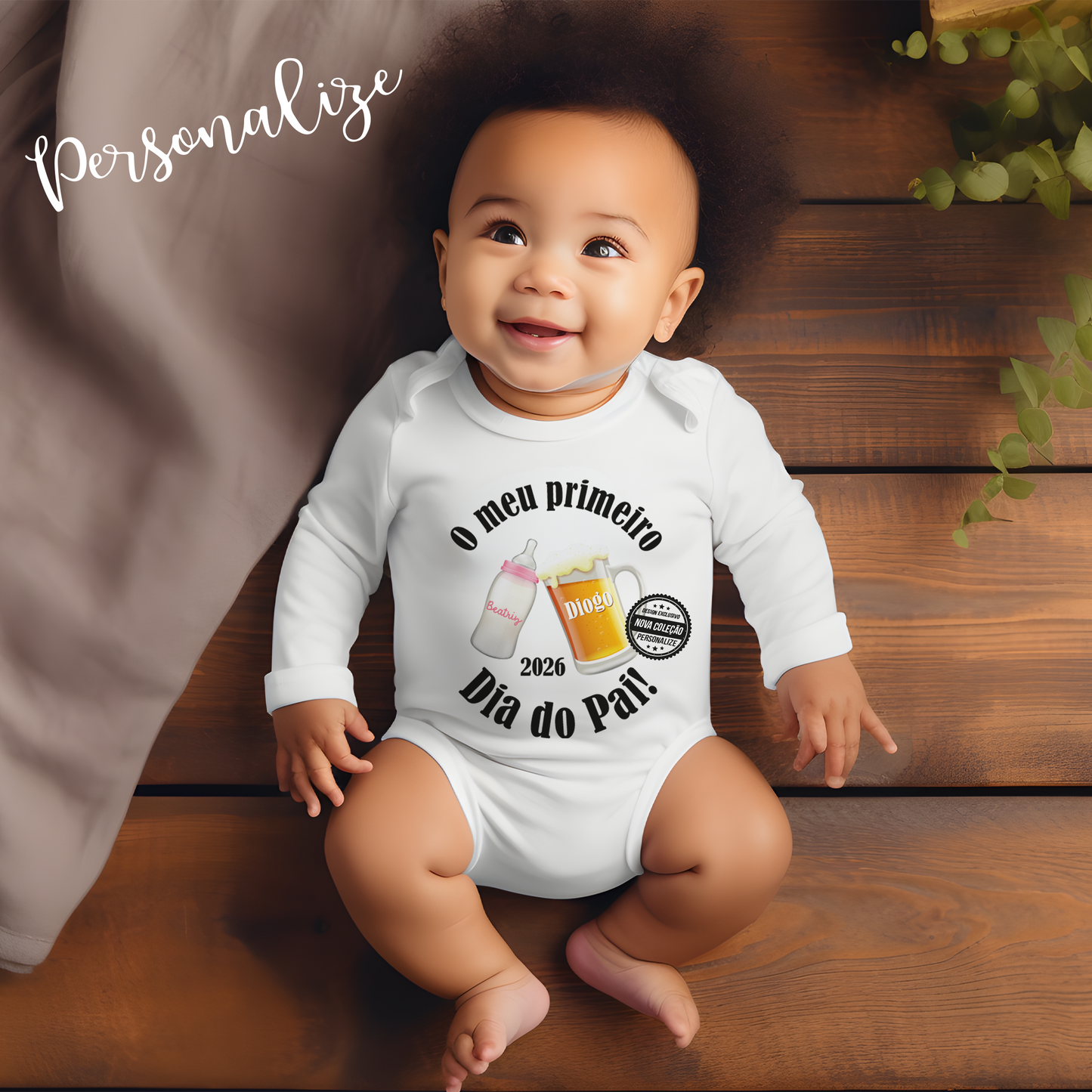 T-shirt e/ou Body 1º dia do Pai "Brinde"