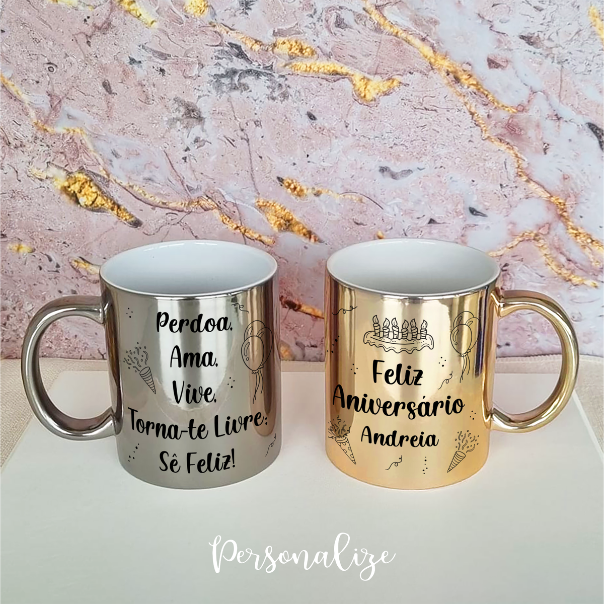 Caneca "Feliz aniversário"