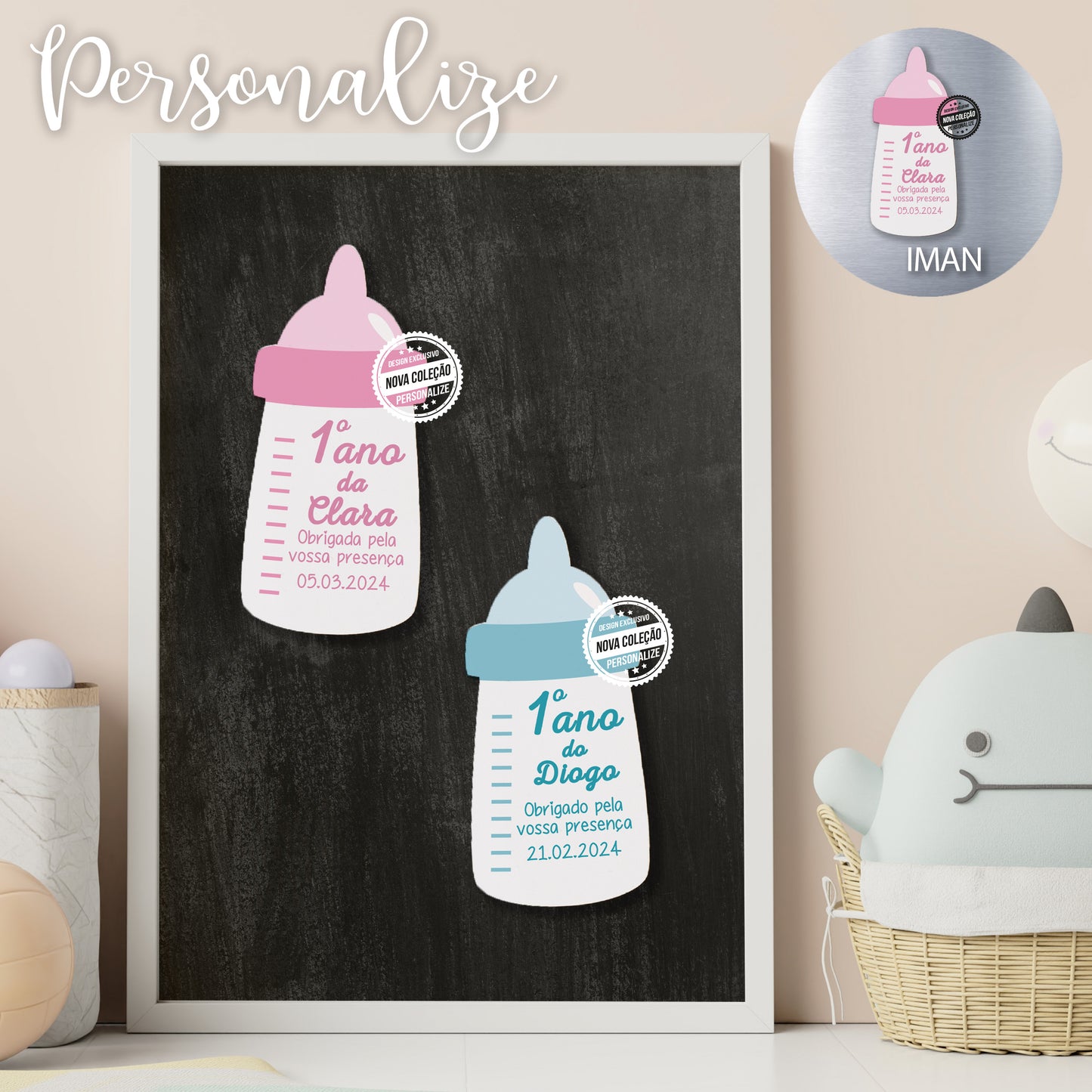 Íman biberão "1ºAno"