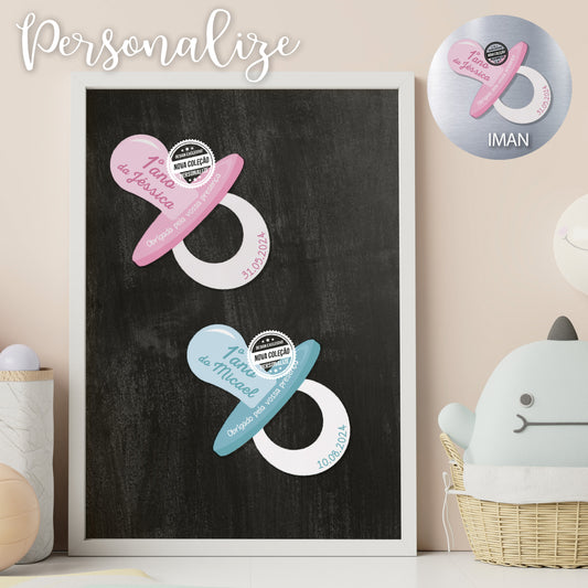 Íman chupeta de bebé "1ºAno"