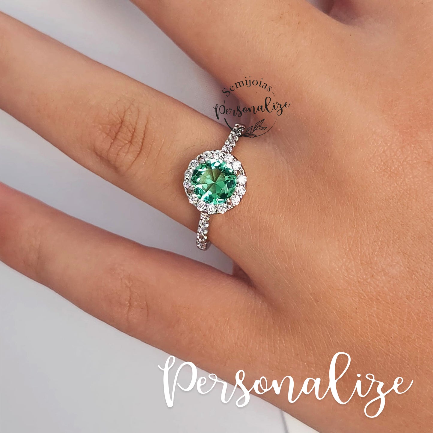 Anel semijoia " Jade "