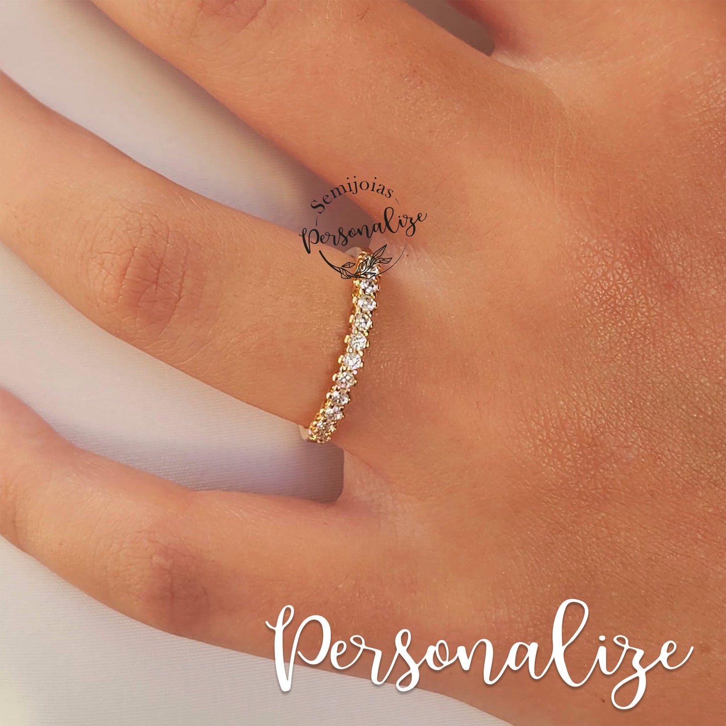 Anel semijoia " Anna