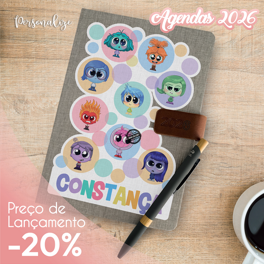 Agenda 2026 diária "Emoções"