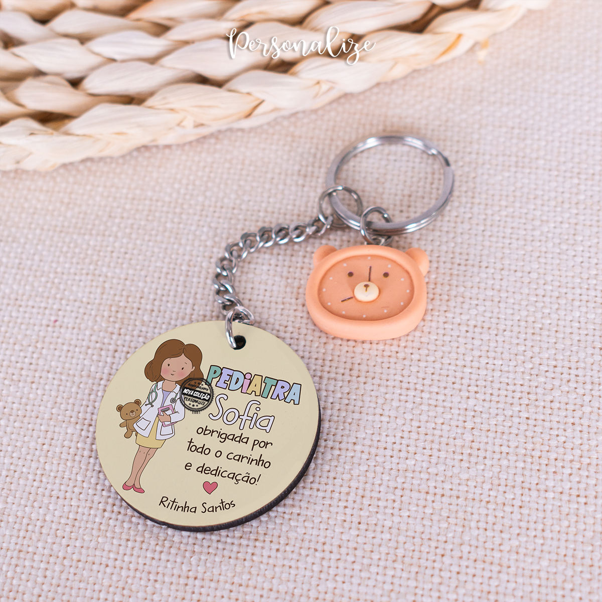 Porta chaves "Pediatra"