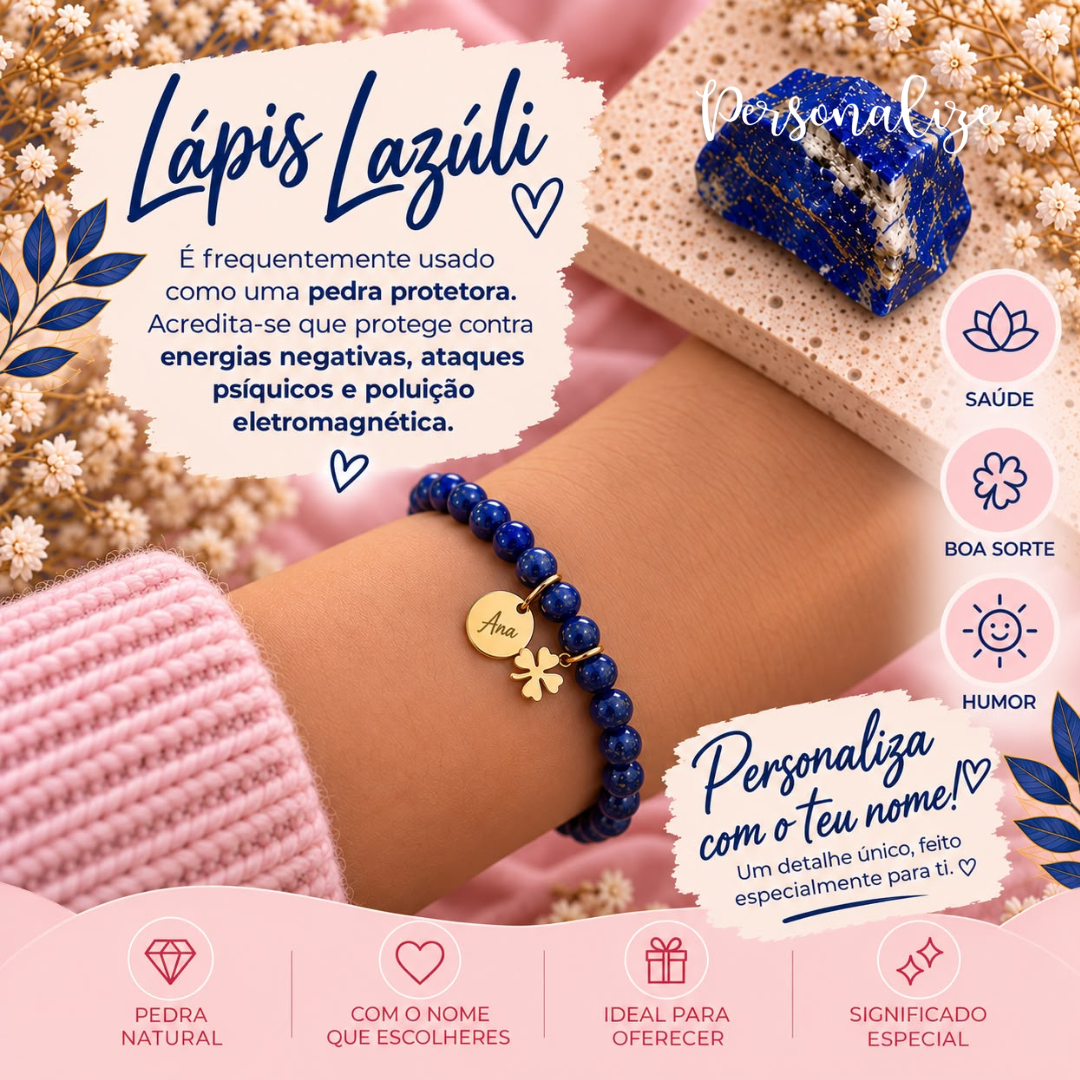 Pulseira "Lápis Lazúli"