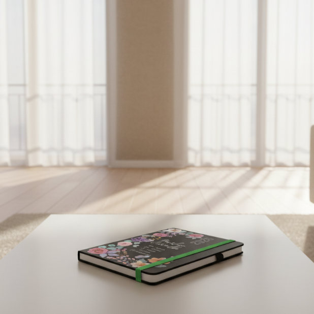 Agenda diária florida 2026 " Nome e frase"