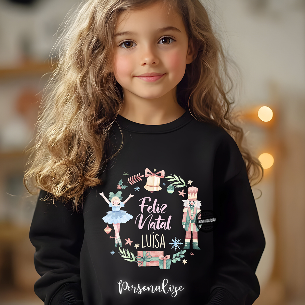 Sweat quebra-nozes "Feliz Natal"